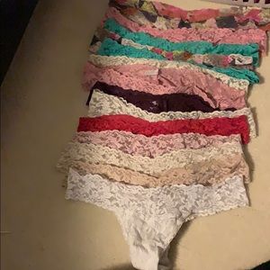 Lot of 14 Hanky Panky thongs in used condition